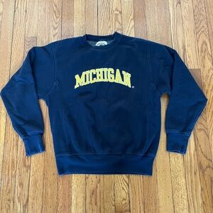 Y2K Steve & Barry's Michigan University Faded Crewneck Men's XS
